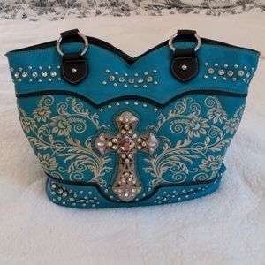 Studded purse with wallet